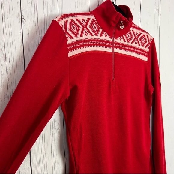 Dale of Norway | quarter zip | red sweater - Picture 5 of 10